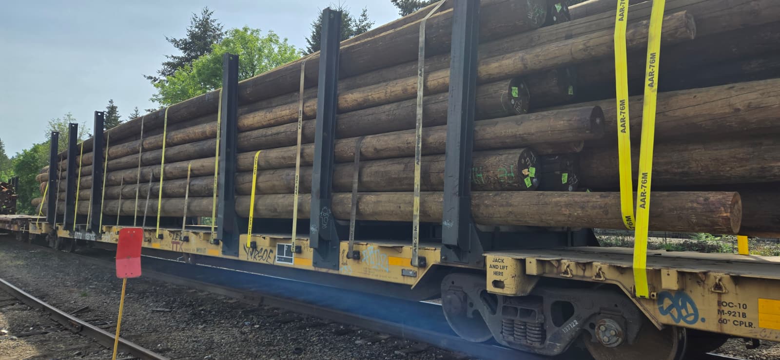 AAR webbing on logs